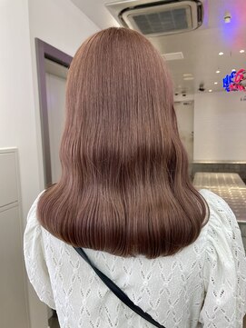 ゲーム 原宿店(GAME) ピンクベージュ/ダブルカラー/ケアブリーチ/髪質改善/原宿