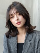 エースハバナ 渋谷(1 HAVANA)&nbsp;くびれヘア/韓国風/小顔ヘア/大人可愛い/シースルーバング