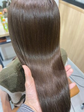 テラスヘアヴィラ 新潟駅南(TERRACEhairVilla) 【艶髪】プレミアムイルミナカラー  オリーブグレージュ