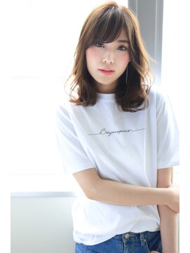 トゥルーズ 梅田店(TLUUS) TLUUS前髪パーマグレーベージュレイヤーロングアッシュカラー