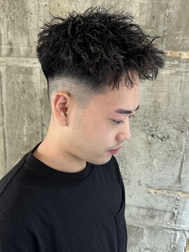 ニアウ 太田店(Niau) フェードショートパーマメンズパーマツイストスパイラルパーマ