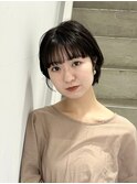ショートカット/髪質改善縮毛矯正白髪ぼかしレイヤーカラーボブ