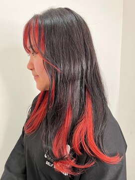 イーストハムヘッドショップ(EAST HAM head shop) フェイスフレーミング/レッド