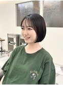 ミニボブ 縮毛矯正 ボブ/ミニボブ/似合わせカット/縮毛矯正