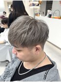メンズハイトーンマッシュ