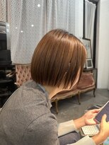 レガーレ(Legare) 収まりの良い切りっぱなしショートボブスタイル(中区紙屋町)