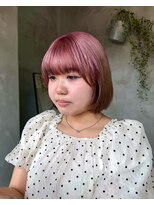 テトヘアー(teto hair) ピンクカラー 暖色カラー デザインカラー