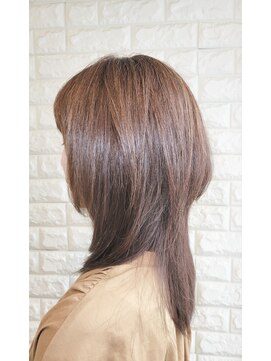 松本平太郎美容室 国立店 ロングボブウルフ×イノアカラー×ハイライト/30代40代50代60代