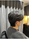 ニュアンスパーマ/ビジネススタイル/田町/理容室/メンズパーマ/