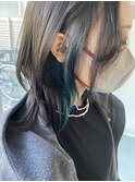 グリーンイヤリングカラー