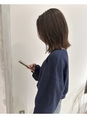 YOKE くびれボブ外ハネボブレイヤーボブオリーブグレージュ