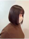 ボブカット　顎下2センチボブ　酸性ストレート