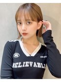 メルティカラー似合わせカットウェーブミディアム縮毛矯正