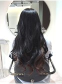 インナーカラー×つや感コテ巻き
