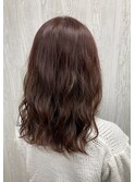 ピンクアッシュ×ゆるふわミディアム 【TELAHAIR草加】