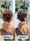 リアルな癖毛活かしショート