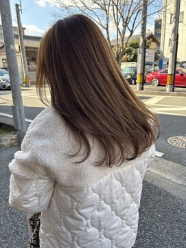 ブライト(bright) ブリーチなしシアーベージュ