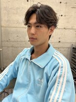 サイン メンズ 渋谷(SIGN men's)&nbsp;フェザーパーマ/ニュアンスパーマ/センターパート/カルマヘア