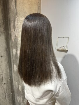 ☆似合わせモカオリーブベージュ髪質改善ストレート