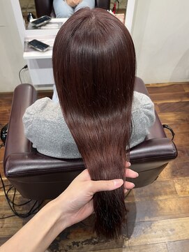 アズーア ヘアーアンドスパ(azure hair&spa) ブリーチでピンクブラウン