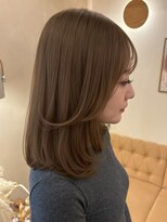 ラヴィズム 名駅店(LUVISM)&nbsp;ミディアムレイヤー/くびれレイヤー/ミルクティーベージュ/yuria