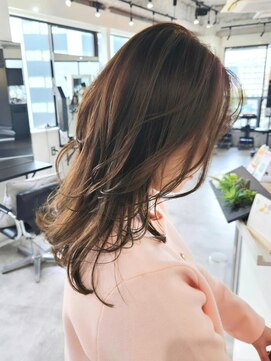 エイス 梅田 中津(Ace) レイヤーカット　マロンベージュ