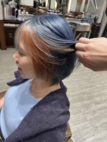 モザミ(MOZAMI)&nbsp;ブルーとオレンジの夏映えフェイスボブ