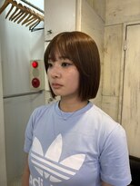 ヘアアンドメイク シークネクスト(HAIR&MAKE SeeK NEXT)&nbsp;コンパクトなシルエットがかわいいボブ♪