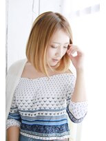 リゾートサロンM 新宿東口(Resortsalon M by valore)&nbsp;Resortsalon M【新宿東口店】ハイトーンカラー内巻きボブ