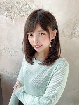 ロンド ロビン 栄(Lond robin) 【Lond robin】鎖骨下3cm跳ねない内巻きロブ566