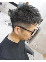 ヘアテリア リュウ 大塚(hair teria ryu)&nbsp;メンズ刈り上げアップバングショート