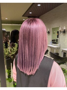 アース コアフュールボーテ 上越店(EARTH coiffure beaute) デザインインナーブリーチハイライトバレイヤージュ
