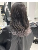 シルバーラベンダーグラデーションカラー