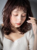 モッズヘア 上尾西口店(mod's hair) ミルクティーピンク大人巻きエアリーミディz上尾20代30代40代