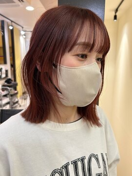 ハブ(hub) 【天神今泉】ブリーチなしレッド