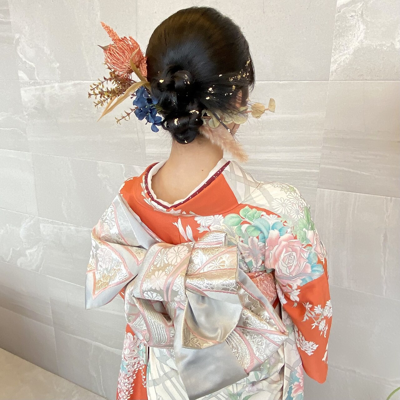 成人式 セット 髪飾り 成人式 つまみ細工 12点セット 「フラワーポット