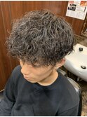 波巻きパーマ