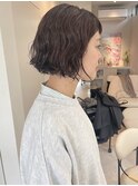 ミニボブウェーブヘア