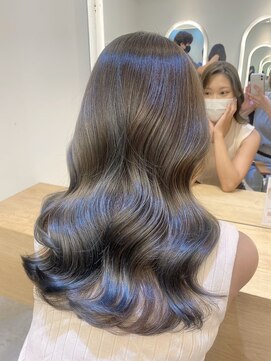 ジーナ 船橋(Zina) 髪質改善＊ロングレイヤーグレーベージュ＊美髪【Zina船橋】