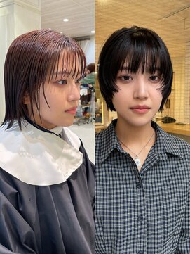 パーク(PAAQ) 【藤沢横浜】ショートウルフ/黒髪カラー