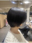 前下がりショートボブ 黒髪