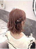 ねじりハーフツイン【クランソア】ヘアメ/ヘアセット/心斎橋