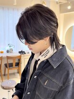 テトラ バイ ネオリーブ 横浜西口店(tetra by neolive)&nbsp;メンズウルフ　ブリーチなし　韓国　レイヤー　横浜