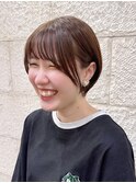 ハンサムショート　顔まわりカット　京都美容室　進詩織