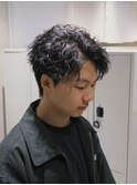 波巻きパーマ/メンズパーマ/メンズショート