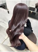 大人ローズブラウンで上品なツヤ髪◎