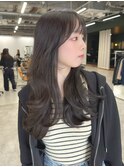 レイヤーカット ロングレイヤー ダークラベンダー