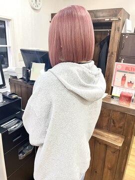ジャストビューティー リアリー(just beauty Really) 切りっぱなしボブ×ピンク【横須賀中央 Really】