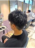 短髪＆スパイラルパーマ