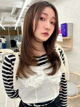 盛れ感抜群！くびれレイヤー［前髪カット/ブリーチなしダブルカラー/レイヤーカット/ボブ/韓国］